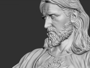 Jesus Sculpture 07 3D Print Model