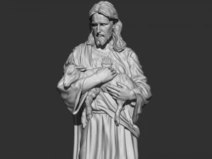 Jesus Sculpture 07 3D Print Model