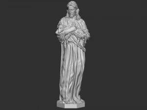 Jesus Sculpture 07 3D Print Model