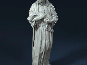 Jesus Sculpture 07 3D Print Model