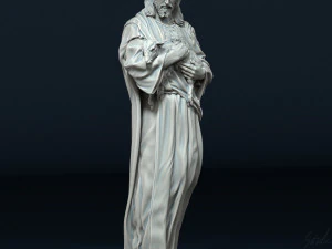 Jesus Sculpture 07 3D Print Model