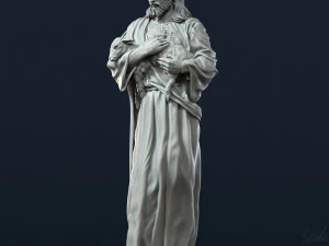 Jesus Sculpture 07 3D Print Model