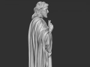 Jesus Sculpture 08 3D Print Model