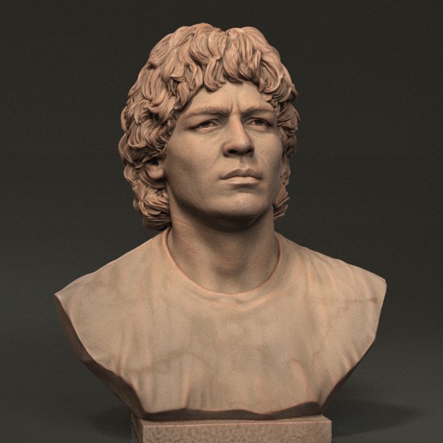 Diego Maradona Modèles 3D en vedette .c4d .max .obj .3ds .fbx .stl .blend 