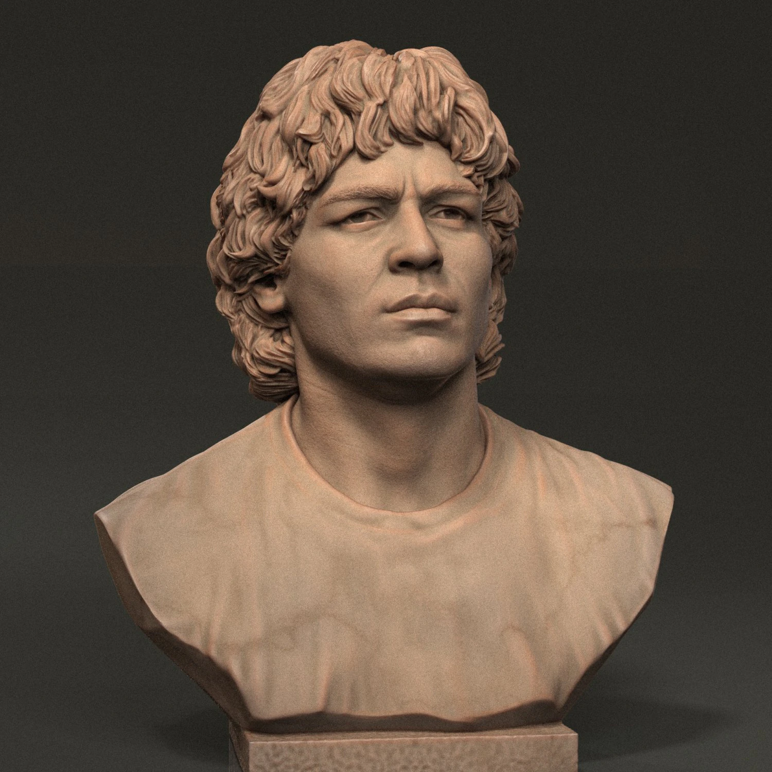 Diego Maradona 3D Print Model .c4d .max .obj .3ds .fbx .stl .blend 
