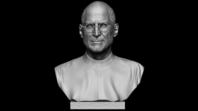 Steve Jobs 3D-printmodel .c4d .max .obj .3ds .fbx .stl .blend 
