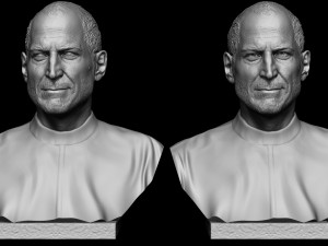 Steve Jobs 3D-printmodel