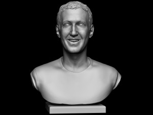 Mark Zuckerberg 3D Print Model