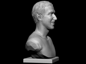 Mark Zuckerberg 3D Print Model