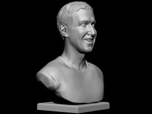 Mark Zuckerberg 3D Print Model