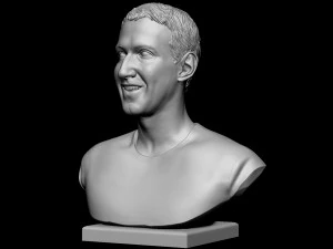 Mark Zuckerberg 3D Print Model