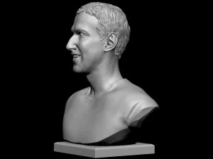 Mark Zuckerberg 3D Print Model