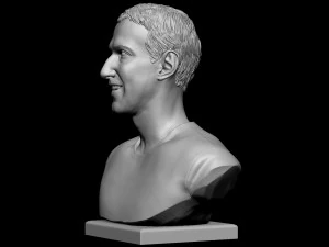 Mark Zuckerberg 3D Print Model