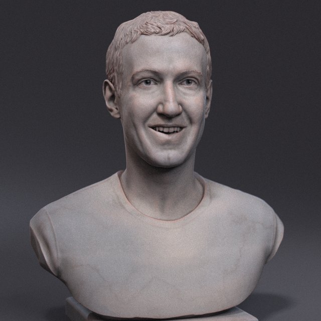Mark Zuckerberg Model do druku 3D .c4d .max .obj .3ds .fbx .stl .blend 