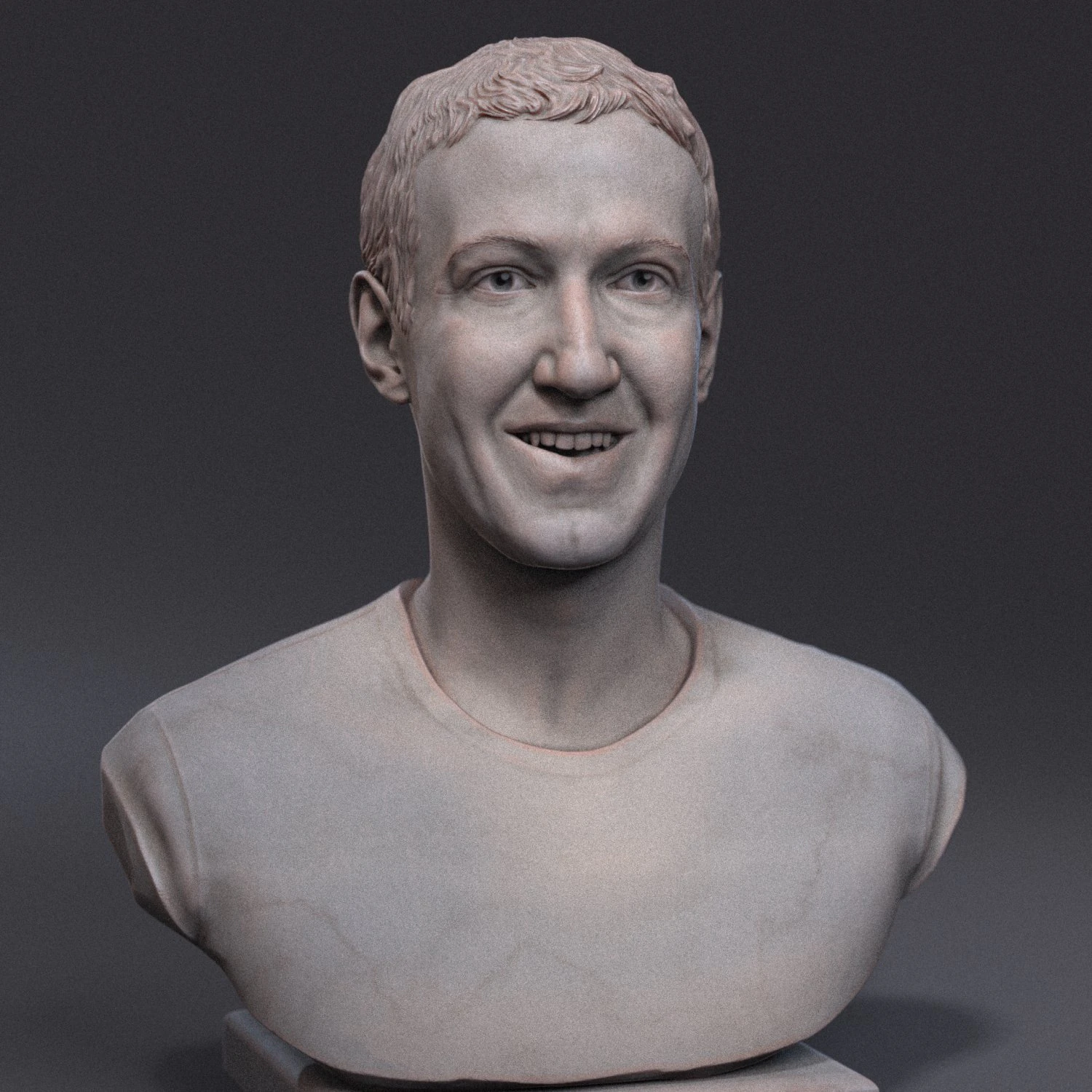 Mark Zuckerberg 3D Print Model .c4d .max .obj .3ds .fbx .stl .blend