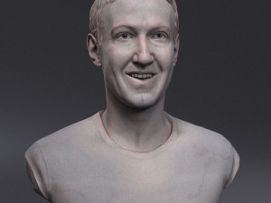 Mark Zuckerberg 3D Print Model