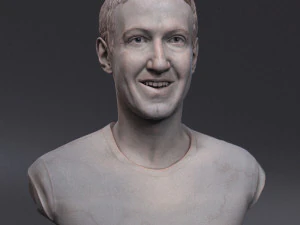 马克&middot;扎克伯格 3D 打印模型