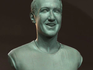 Mark Zuckerberg 3D Print Model