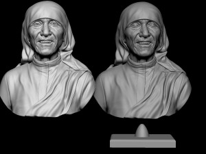 Mother Teresa 3D 打印模型