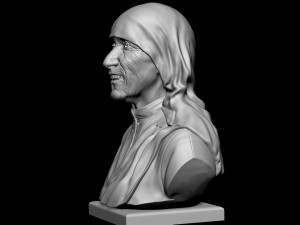 Mother Teresa 3D 打印模型