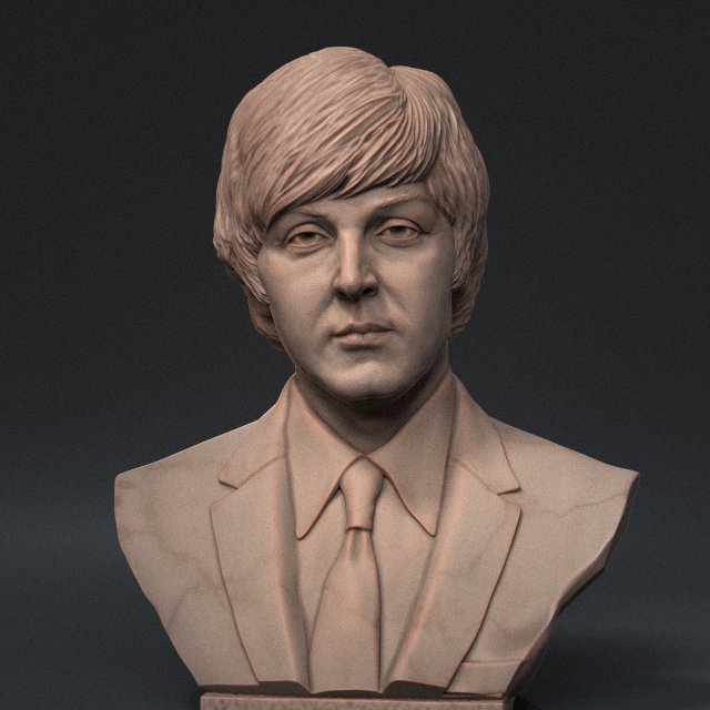 Paul McCartney Model do druku 3D .c4d .max .obj .3ds .fbx .stl .blend
