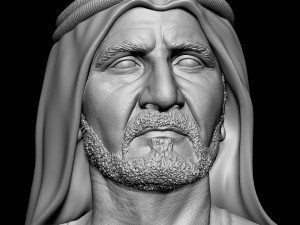 Sheikh Mohammed bin Rashid Al Maktoum 3D Принт Модель