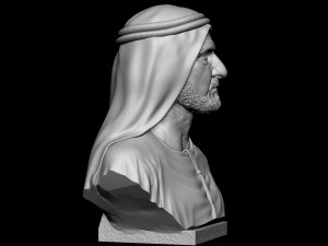 Sheikh Mohammed bin Rashid Al Maktoum 3D Принт Модель
