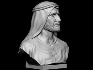 Sheikh Mohammed bin Rashid Al Maktoum 3D Принт Модель