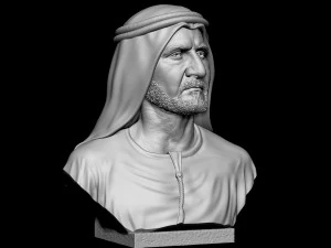 Sheikh Mohammed bin Rashid Al Maktoum 3D Print Model