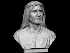 Sheikh Mohammed bin Rashid Al Maktoum 3D Print Model