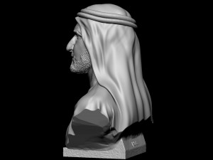 Sheikh Mohammed bin Rashid Al Maktoum 3D Принт Модель