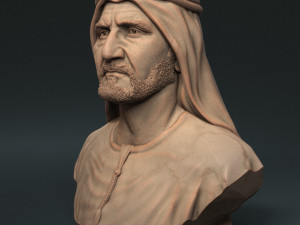 Sheikh Mohammed bin Rashid Al Maktoum 3D Принт Модель