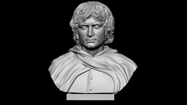 Frodo Baggins 3D 打印模型 .c4d .max .obj .3ds .fbx .stl .blend 