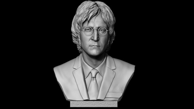 John Lennon Modello di stampa 3D .c4d .max .obj .3ds .fbx .stl .blend 