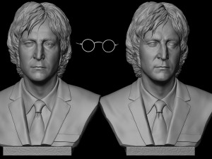 John Lennon Modello di stampa 3D
