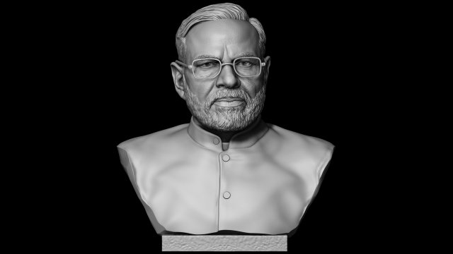 Narendra Damodardas Modi Modelo de Impressão 3D .c4d .max .obj .3ds .fbx .stl .blend 