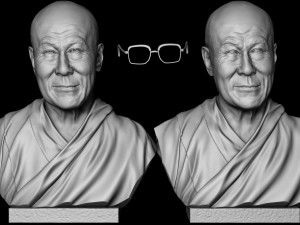 Dalai Lama Modelo de impresión 3D
