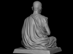 Dalai Lama statue Model Cetak 3D
