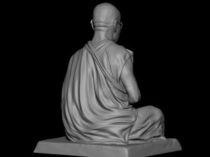 Dalai Lama statue Model Cetak 3D