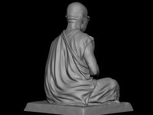 Dalai Lama statue Model Cetak 3D