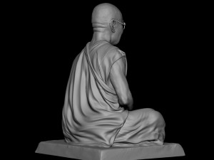 Dalai Lama statue Model Cetak 3D