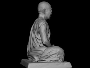Dalai Lama statue Model Cetak 3D