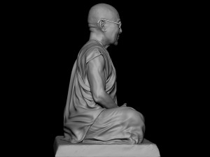 Dalai Lama statue Model Cetak 3D