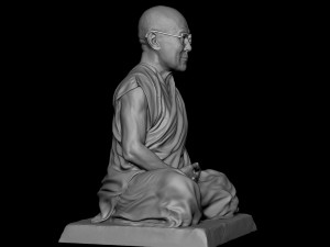 Dalai Lama statue Model Cetak 3D