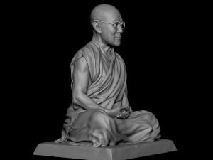Dalai Lama statue Model Cetak 3D