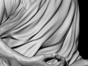 Dalai Lama statue Model Cetak 3D