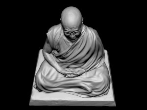 Dalai Lama statue Model Cetak 3D