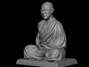 Dalai Lama statue Model Cetak 3D