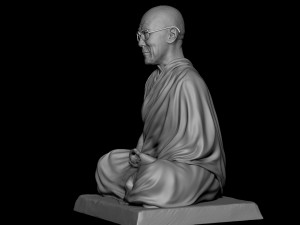 Dalai Lama statue Model Cetak 3D