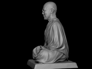 Dalai Lama statue Model Cetak 3D